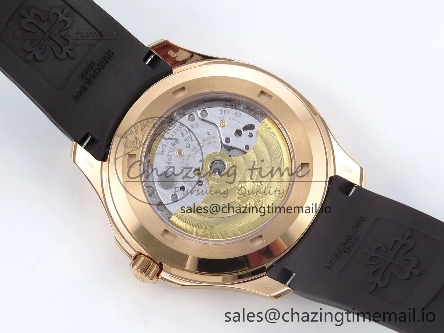 Aquanaut 5167R RG 3KF Best Edition Brown Dial on Brown Rubber Strap A324 Super Clone V2