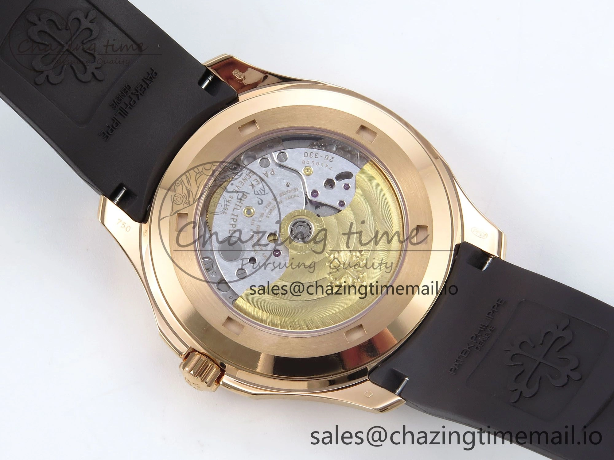 Aquanaut 5167R RG 3KF Best Edition Brown Dial on Brown Rubber Strap A324 Super Clone V2