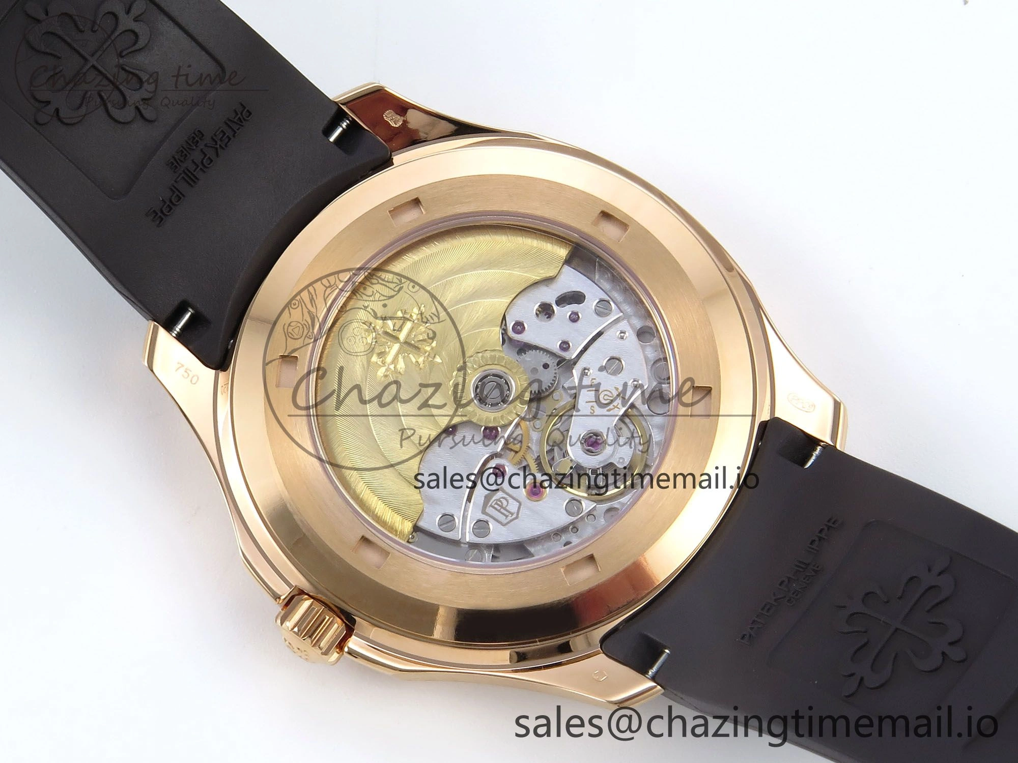 Aquanaut 5167R RG 3KF Best Edition Brown Dial on Brown Rubber Strap A324 Super Clone V2