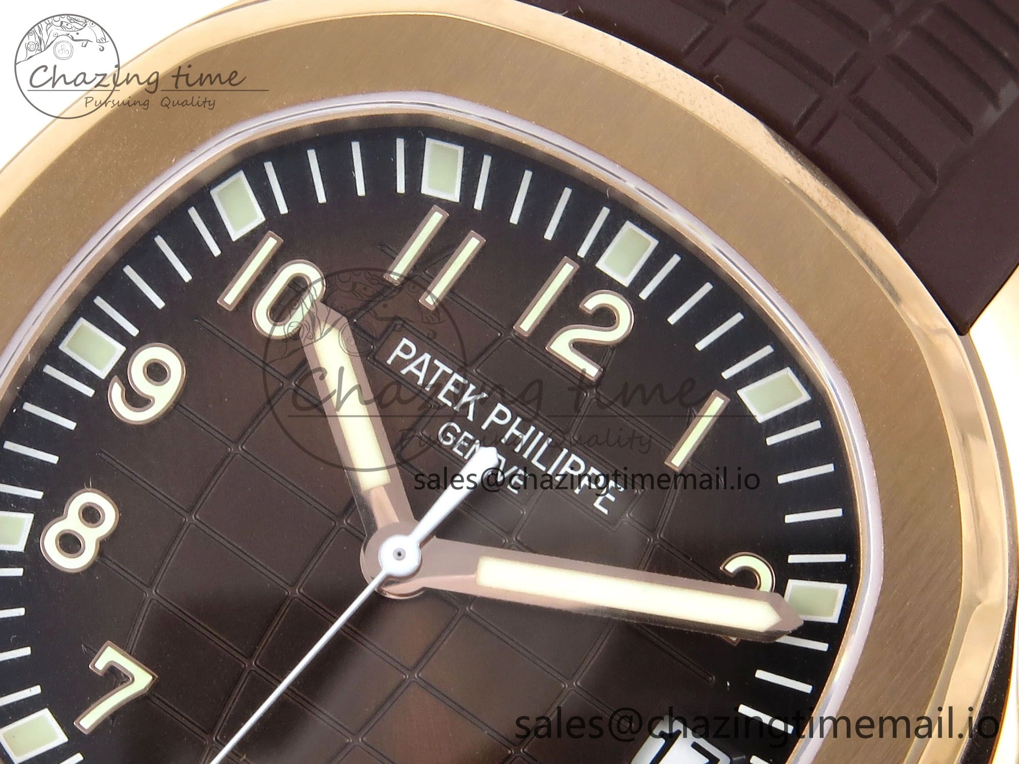 Aquanaut 5167R RG ZF 1:1 Best Edition Brown Dial on Brown Rubber Strap 330CS V2