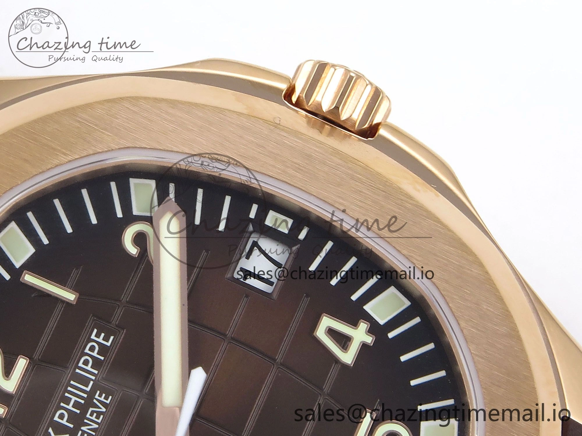Aquanaut 5167R RG ZF 1:1 Best Edition Brown Dial on Brown Rubber Strap 330CS V2