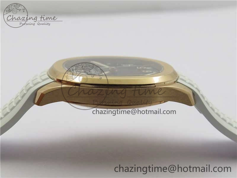 Aquanaut 5167R RG ZF 1:1 Best Edition Brown Dial on White Rubber Strap 324CS (Free box)