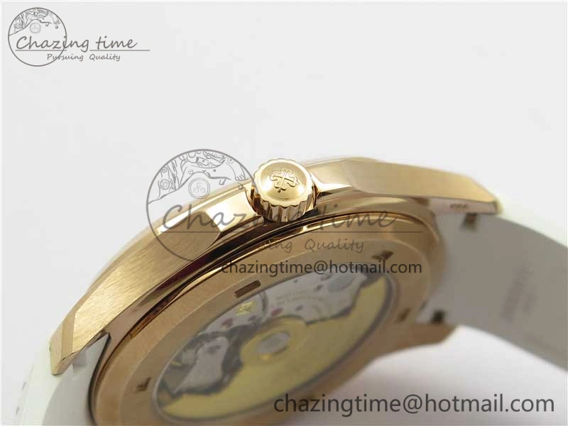 Aquanaut 5167R RG ZF 1:1 Best Edition Brown Dial on White Rubber Strap 324CS (Free box)