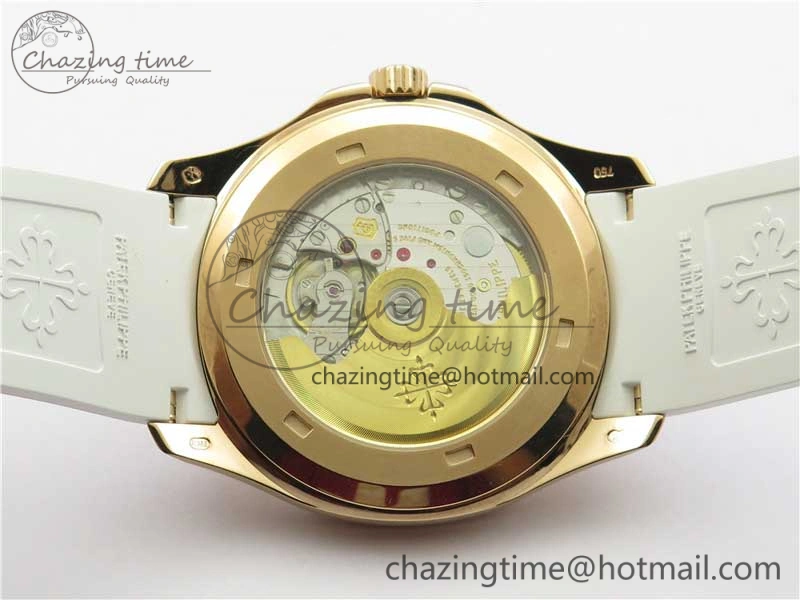 Aquanaut 5167R RG ZF 1:1 Best Edition Brown Dial on White Rubber Strap 324CS (Free box)