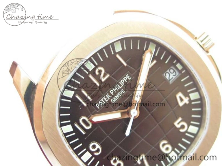 Aquanaut 5167R RG ZF 1:1 Best Edition Brown Dial on White Rubber Strap 324CS (Free box)
