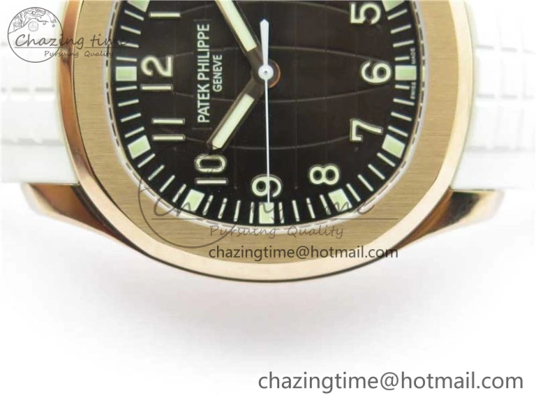 Aquanaut 5167R RG ZF 1:1 Best Edition Brown Dial on White Rubber Strap 324CS (Free box)