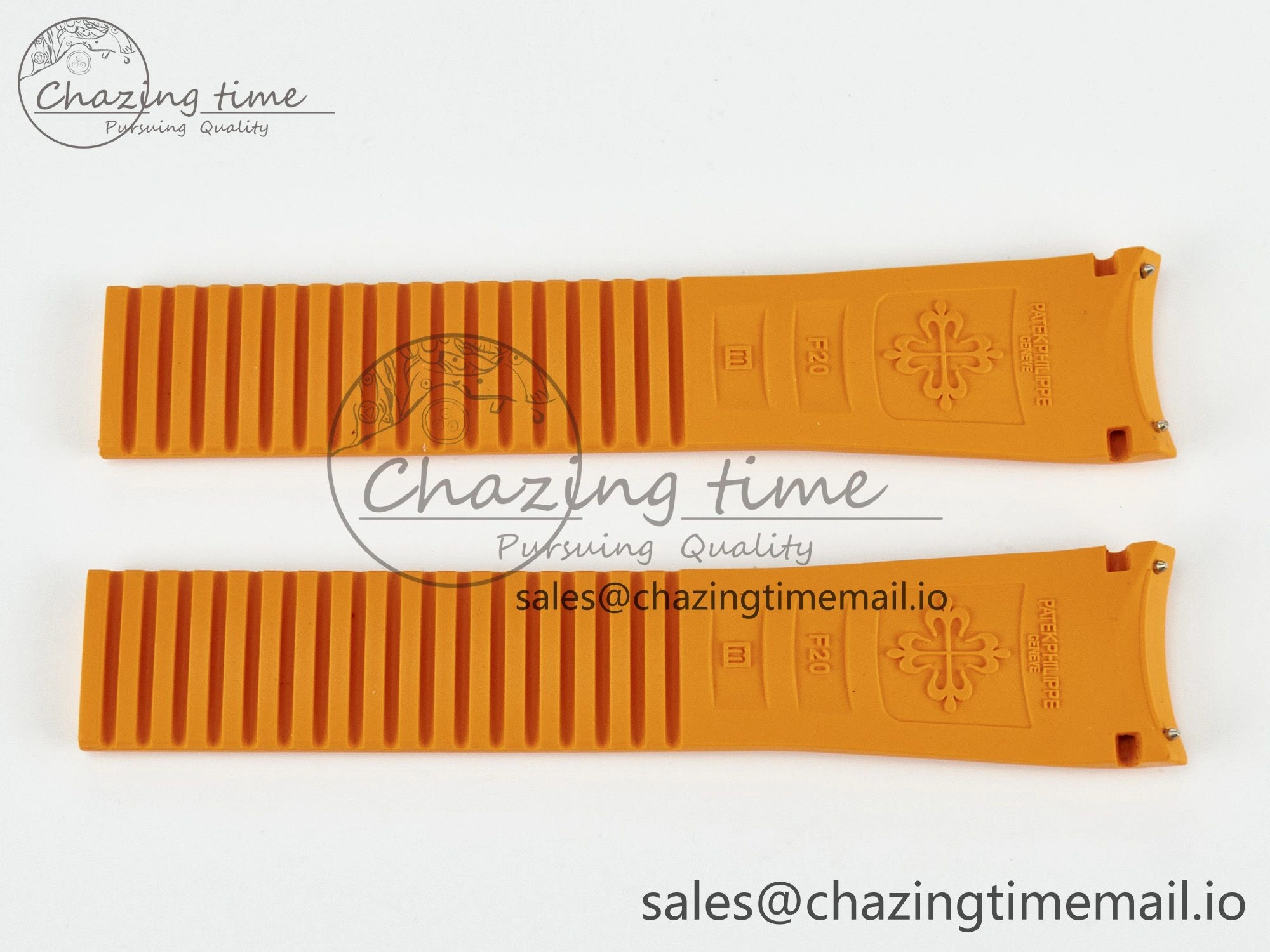 Aquanaut 5168 Best Edition Orange Rubber Strap (Fits the Gen size)