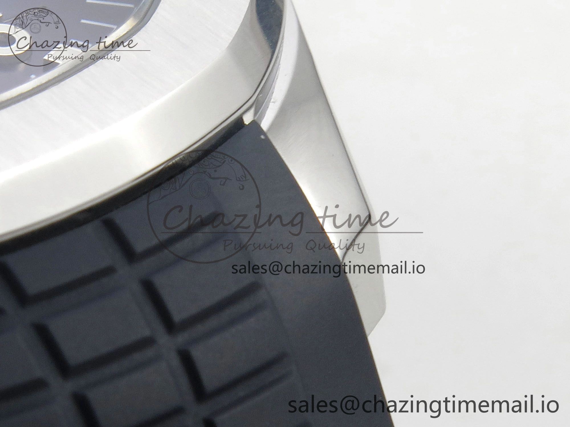 Aquanaut 5168G 42mm SS APWF 1:1 Best Edition Blue Dial on Blue Rubber Strap A324 Super Clone (Weighted)