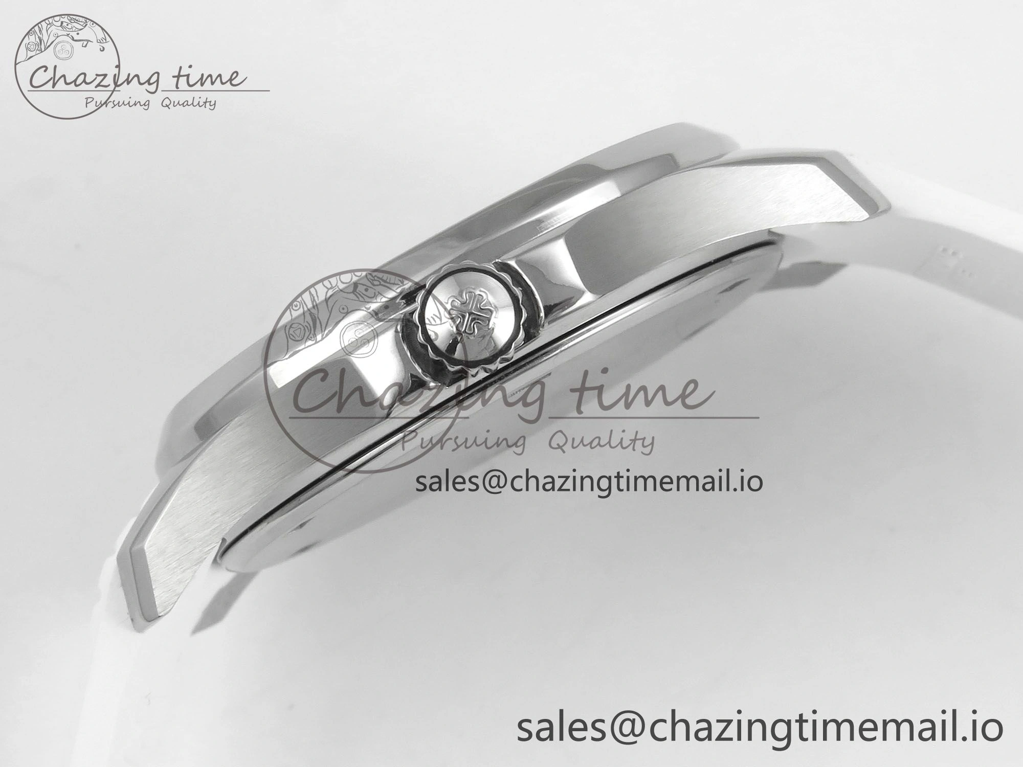 Aquanaut 5267 SS PPF 1:1 Best Edition White Textured Dial On White Rubber Strap Ronda Quartz