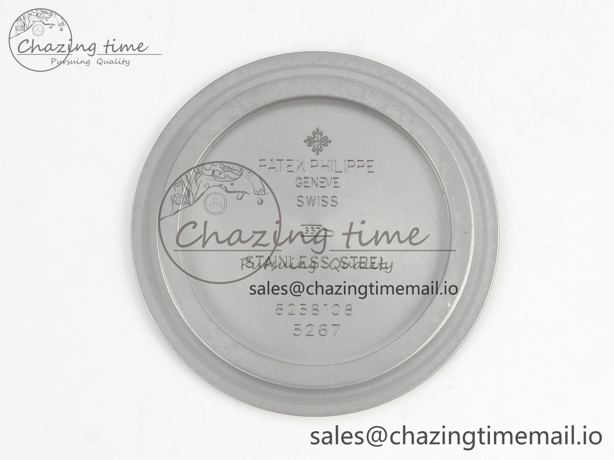 Aquanaut 5267 SS PPF 1:1 Best Edition White Textured Dial On White Rubber Strap Ronda Quartz