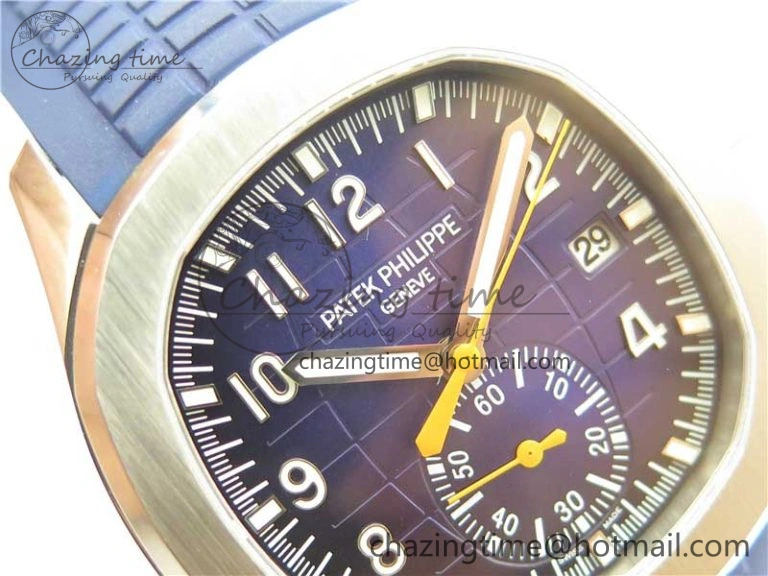Aquanaut 5968 SS OMF Best Edition Blue Dial on Blue Rubber Strap A520