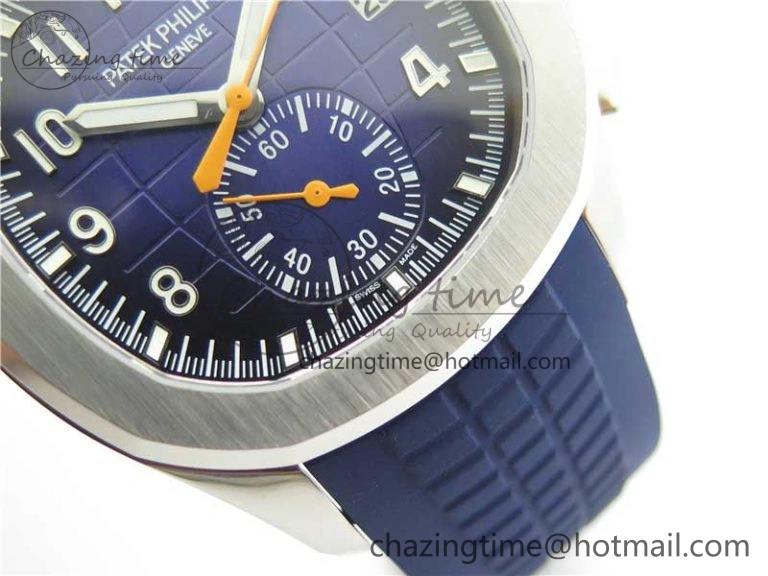 Aquanaut 5968 SS OMF Best Edition Blue Dial on Blue Rubber Strap A520