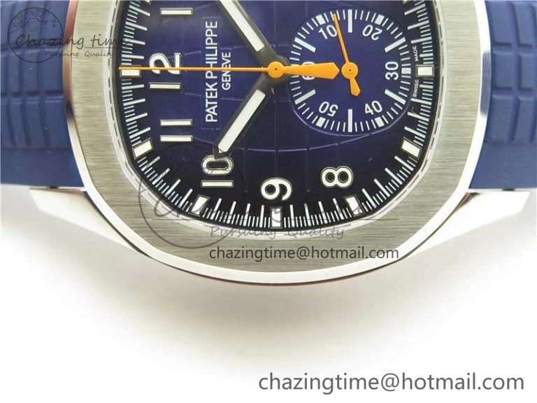 Aquanaut 5968 SS OMF Best Edition Blue Dial on Blue Rubber Strap A520