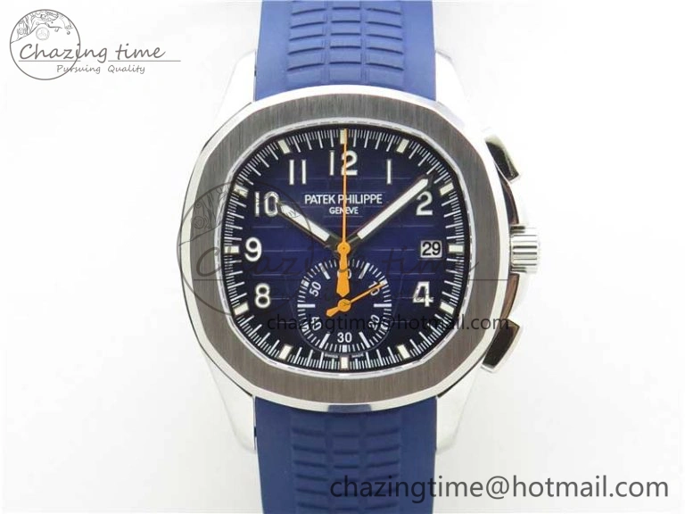 Aquanaut 5968 SS OMF Best Edition Blue Dial on Blue Rubber Strap A520