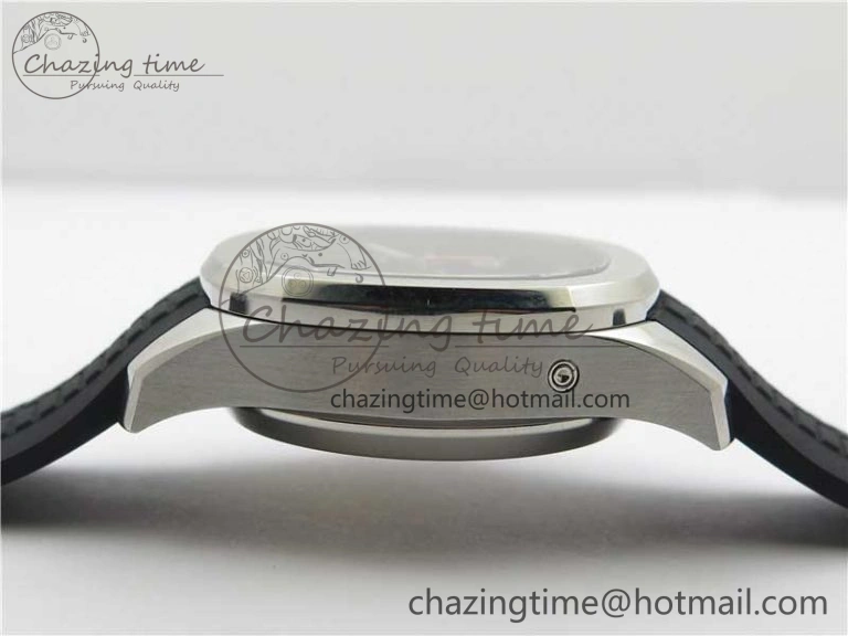 Aquanaut 5968 SS OMF Best Edition Gray Dial on Black Rubber Strap A520