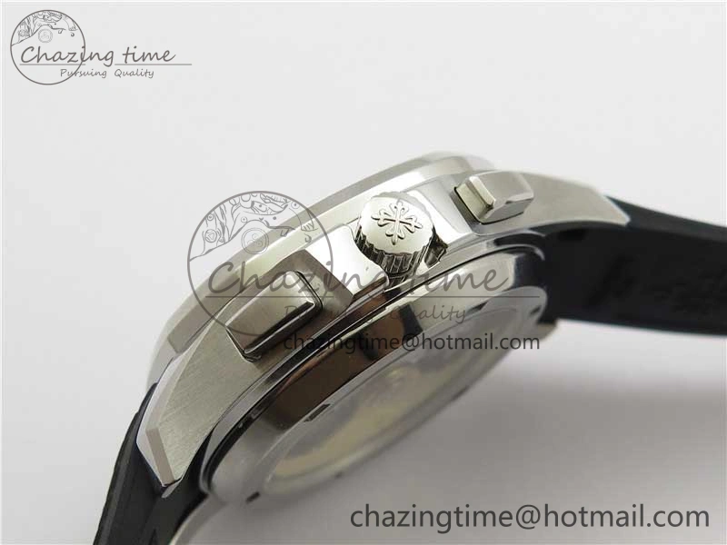 Aquanaut 5968 SS OMF Best Edition Gray Dial on Black Rubber Strap A520