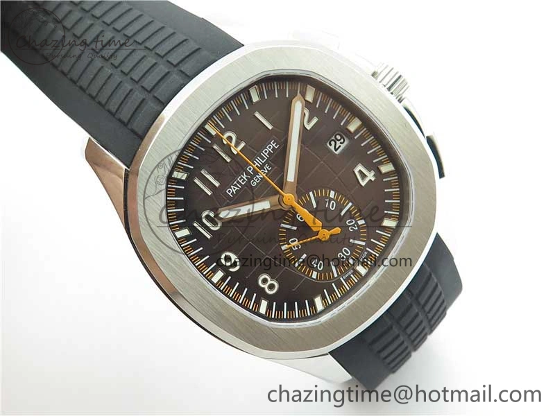 Aquanaut 5968 SS OMF Best Edition Gray Dial on Black Rubber Strap A520