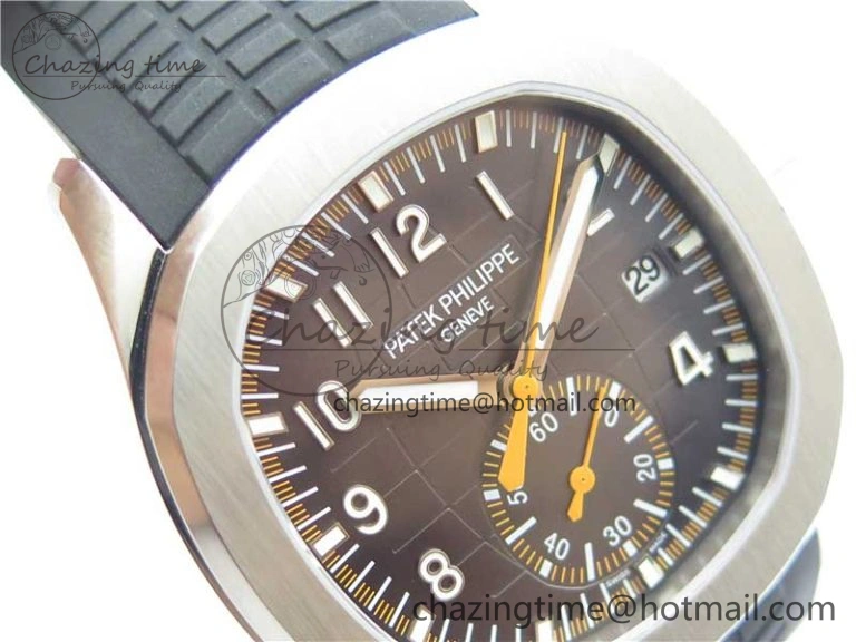 Aquanaut 5968 SS OMF Best Edition Gray Dial on Black Rubber Strap A520