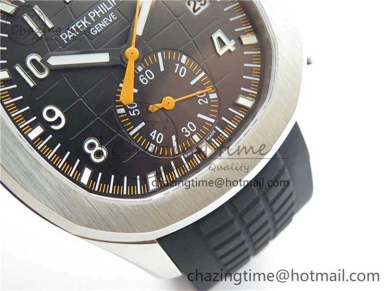 Aquanaut 5968 SS OMF Best Edition Gray Dial on Black Rubber Strap A520