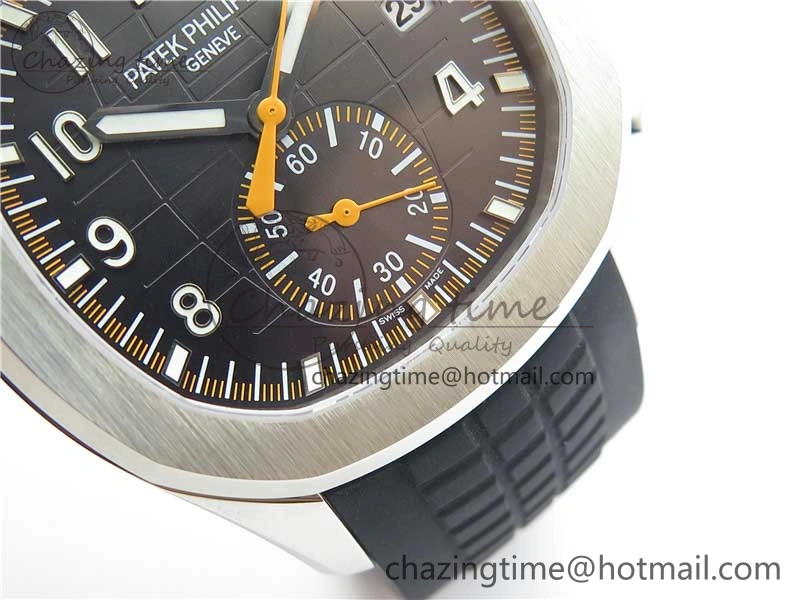 Aquanaut 5968 SS OMF Best Edition Gray Dial on Black Rubber Strap A520