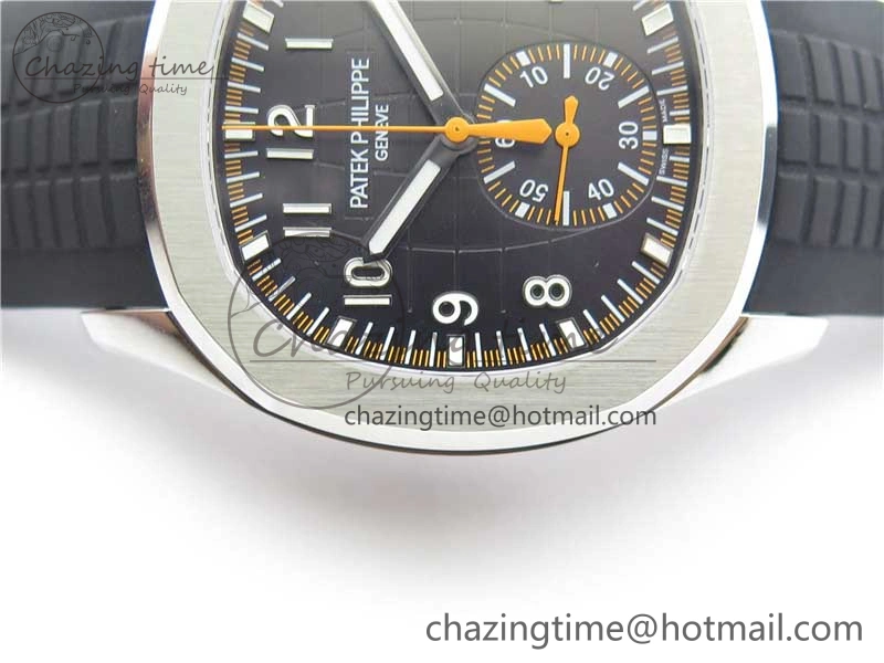 Aquanaut 5968 SS OMF Best Edition Gray Dial on Black Rubber Strap A520