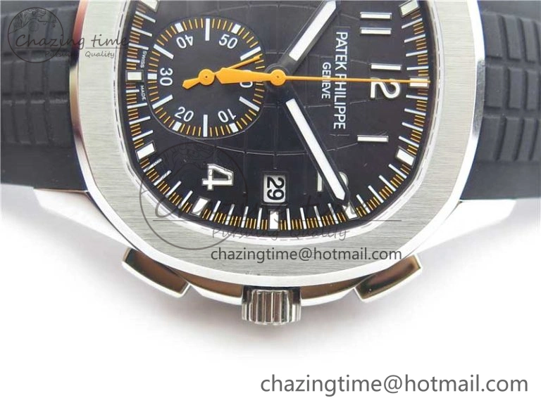 Aquanaut 5968 SS OMF Best Edition Gray Dial on Black Rubber Strap A520