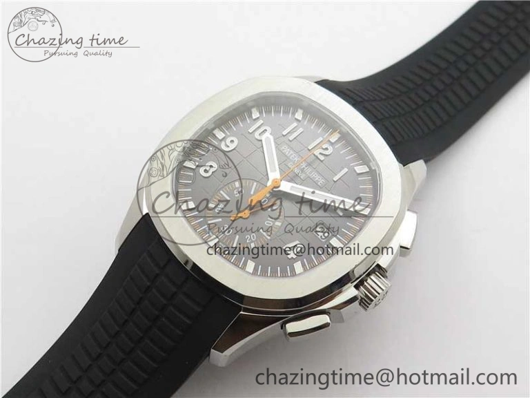 Aquanaut 5968 SS OMF Best Edition Gray Dial on Black Rubber Strap A520