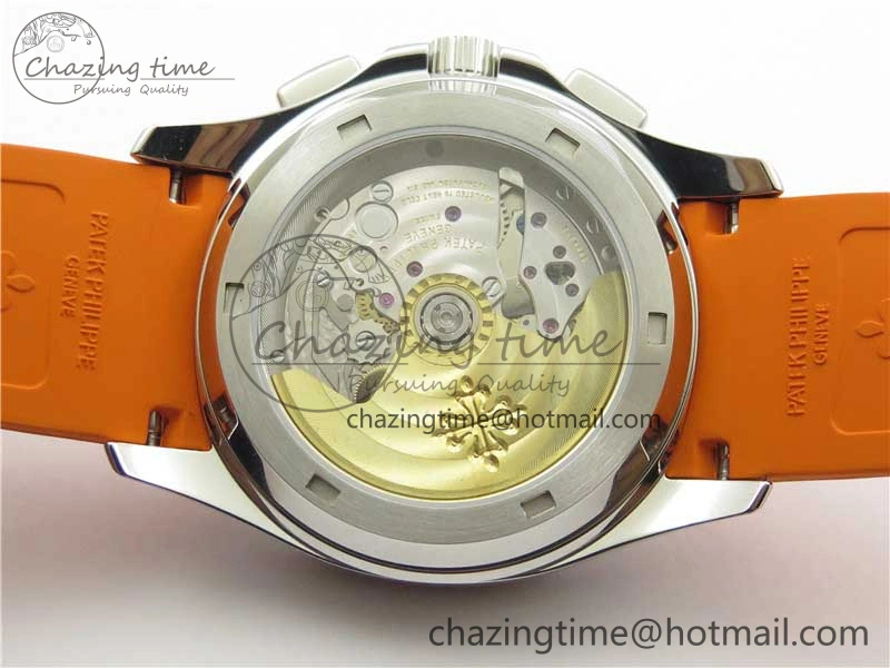 Aquanaut 5968 SS OMF Best Edition Gray Dial on Orange Rubber Strap A520