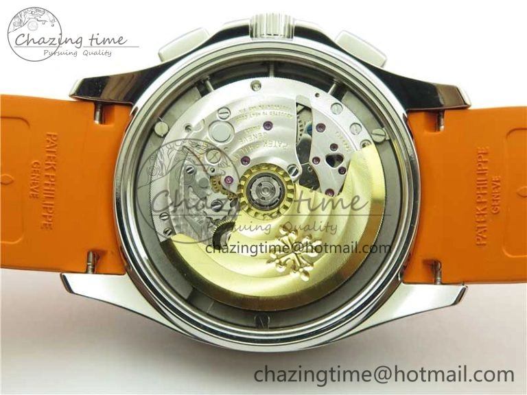 Aquanaut 5968 SS OMF Best Edition Gray Dial on Orange Rubber Strap A520