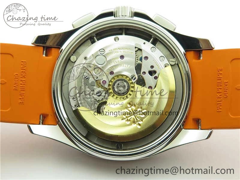 Aquanaut 5968 SS OMF Best Edition Gray Dial on Orange Rubber Strap A520