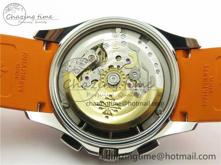 Aquanaut 5968 SS OMF Best Edition Gray Dial on Orange Rubber Strap A520
