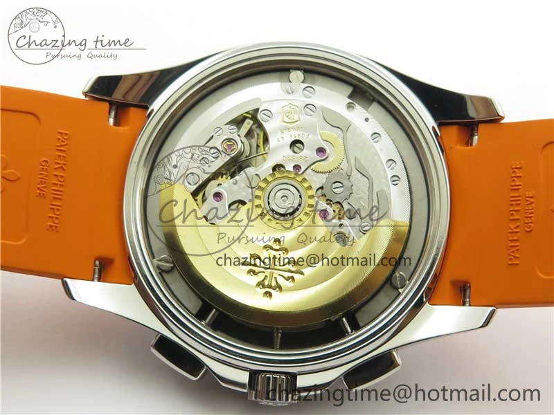 Aquanaut 5968 SS OMF Best Edition Gray Dial on Orange Rubber Strap A520