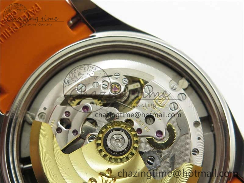 Aquanaut 5968 SS OMF Best Edition Gray Dial on Orange Rubber Strap A520