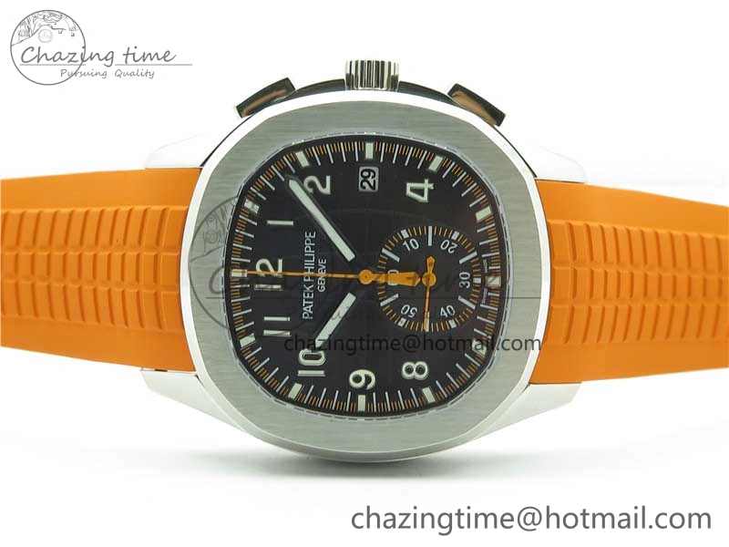 Aquanaut 5968 SS OMF Best Edition Gray Dial on Orange Rubber Strap A520