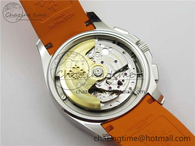 Aquanaut 5968 SS OMF Best Edition Gray Dial on Orange Rubber Strap A520