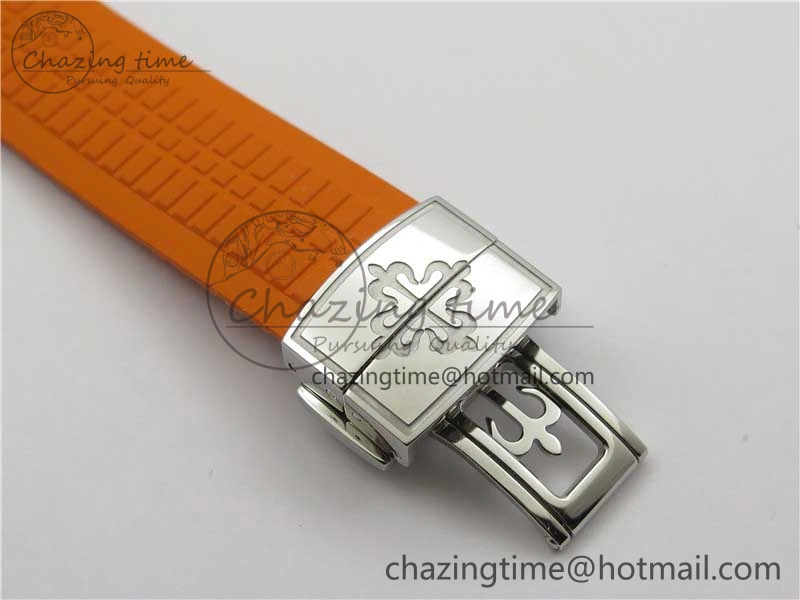 Aquanaut 5968 SS OMF Best Edition Gray Dial on Orange Rubber Strap A520