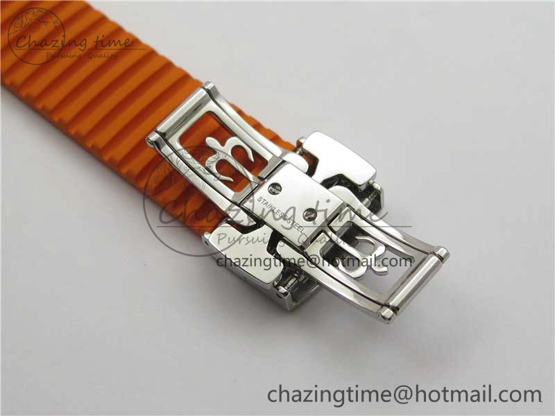 Aquanaut 5968 SS OMF Best Edition Gray Dial on Orange Rubber Strap A520