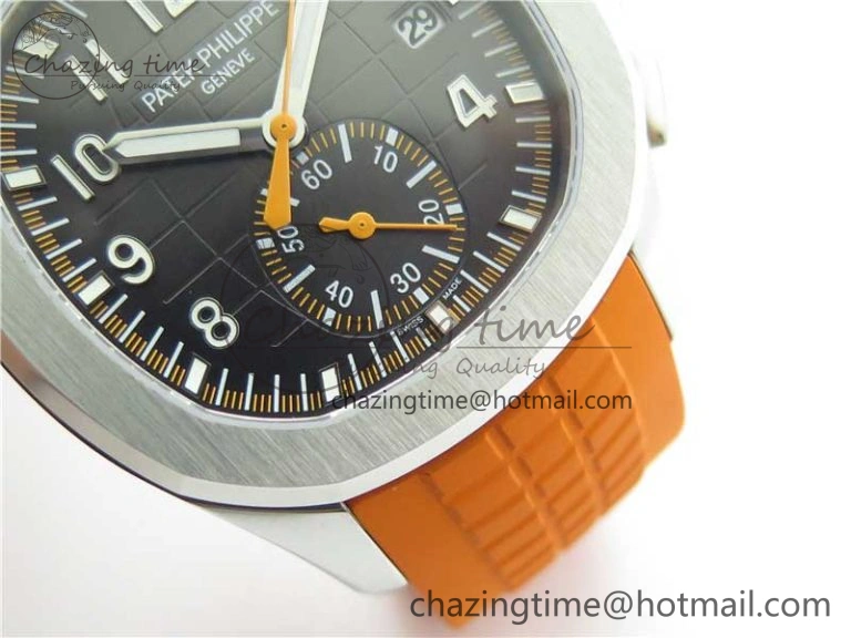 Aquanaut 5968 SS OMF Best Edition Gray Dial on Orange Rubber Strap A520