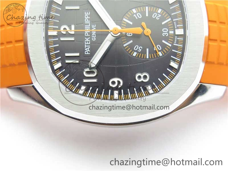 Aquanaut 5968 SS OMF Best Edition Gray Dial on Orange Rubber Strap A520