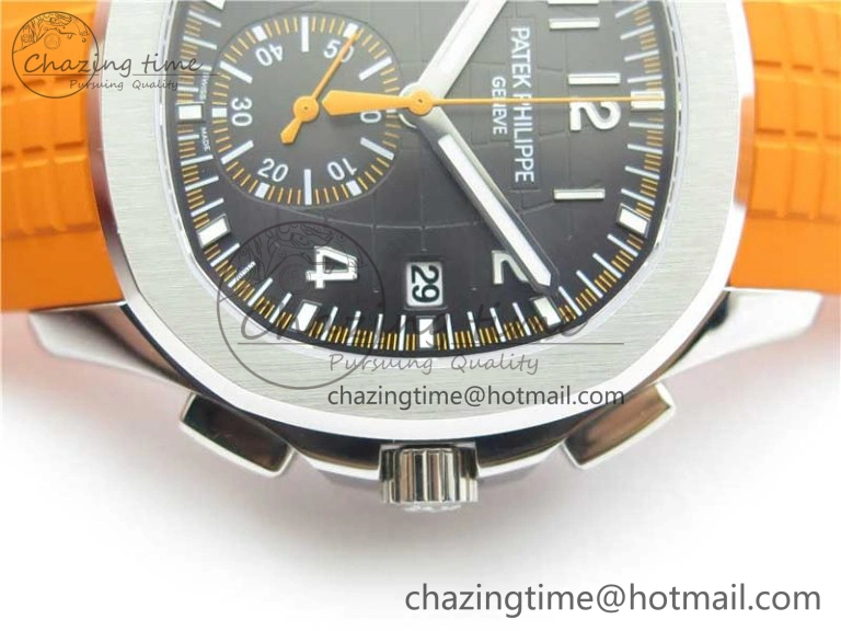 Aquanaut 5968 SS OMF Best Edition Gray Dial on Orange Rubber Strap A520