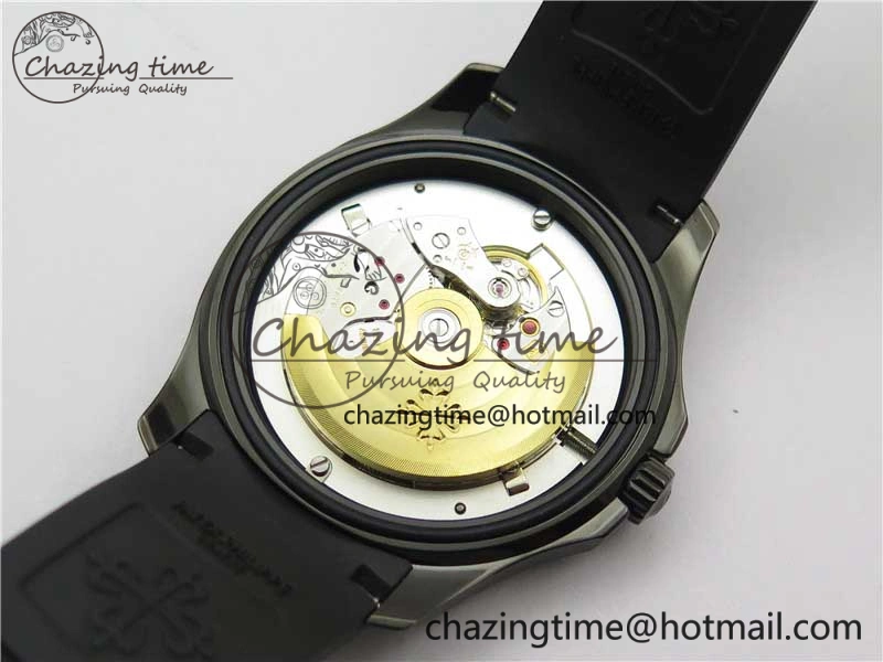 Aquanaut Black Venom DLC ZF 1:1 Best Edition Black Dial on Black Rubber Strap 324CS (Free box)