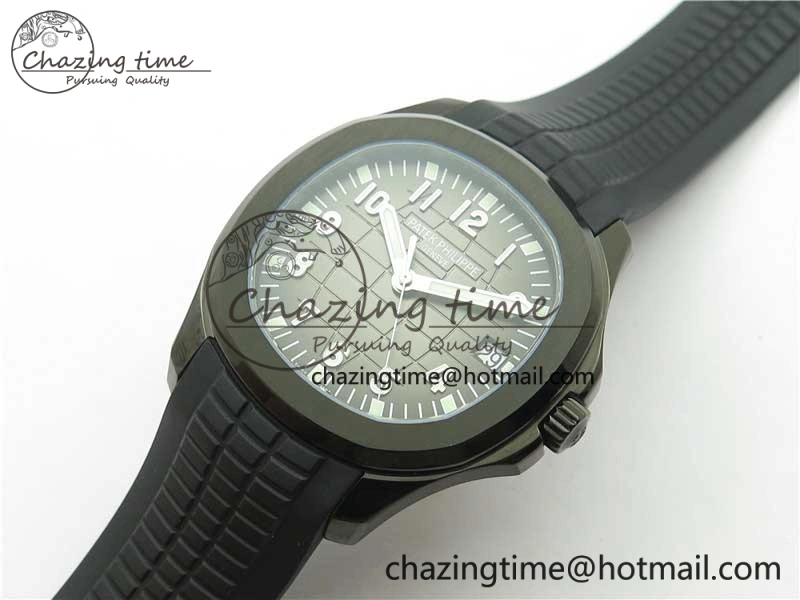 Aquanaut Black Venom DLC ZF 1:1 Best Edition Black Dial on Black Rubber Strap 324CS (Free box)