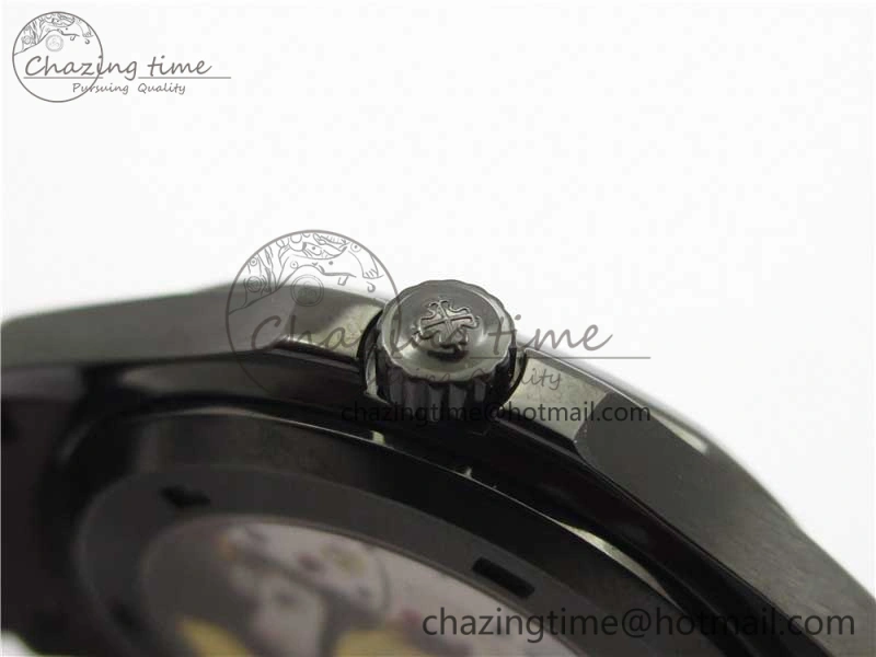 Aquanaut Black Venom DLC ZF 1:1 Best Edition Black Dial on Brown Rubber Strap 324CS (Free box)