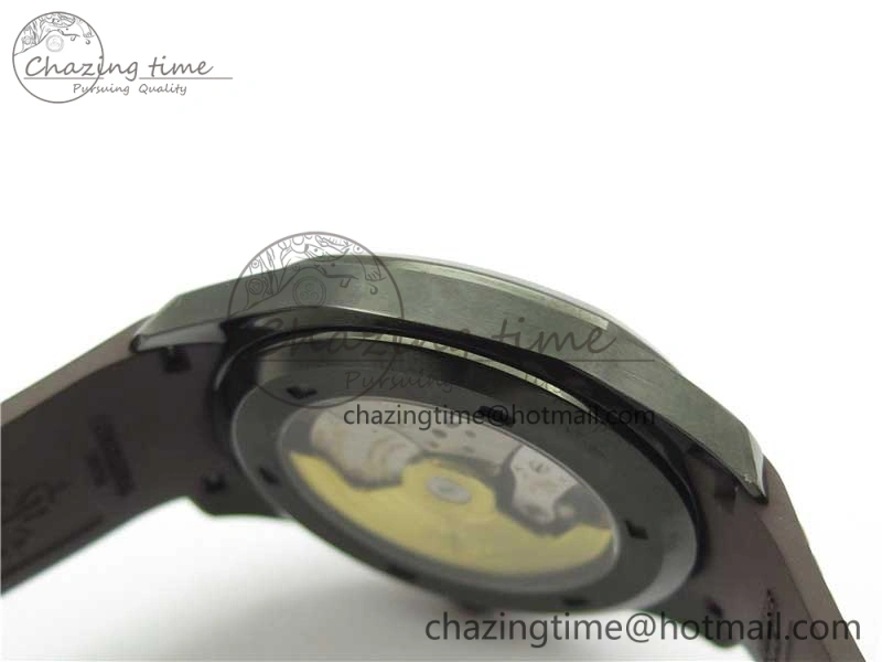Aquanaut Black Venom DLC ZF 1:1 Best Edition Black Dial on Brown Rubber Strap 324CS (Free box)