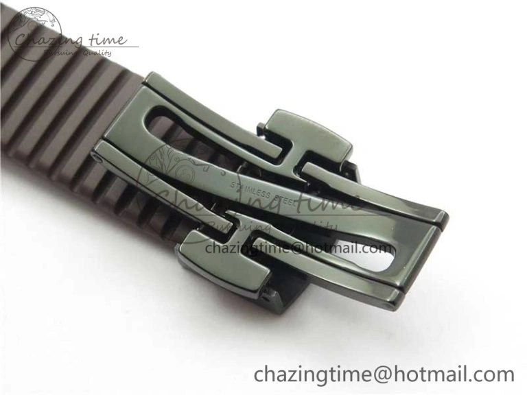Aquanaut Black Venom DLC ZF 1:1 Best Edition Black Dial on Brown Rubber Strap 324CS (Free box)