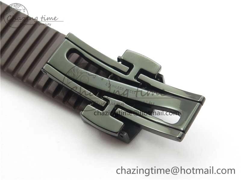 Aquanaut Black Venom DLC ZF 1:1 Best Edition Black Dial on Brown Rubber Strap 324CS (Free box)