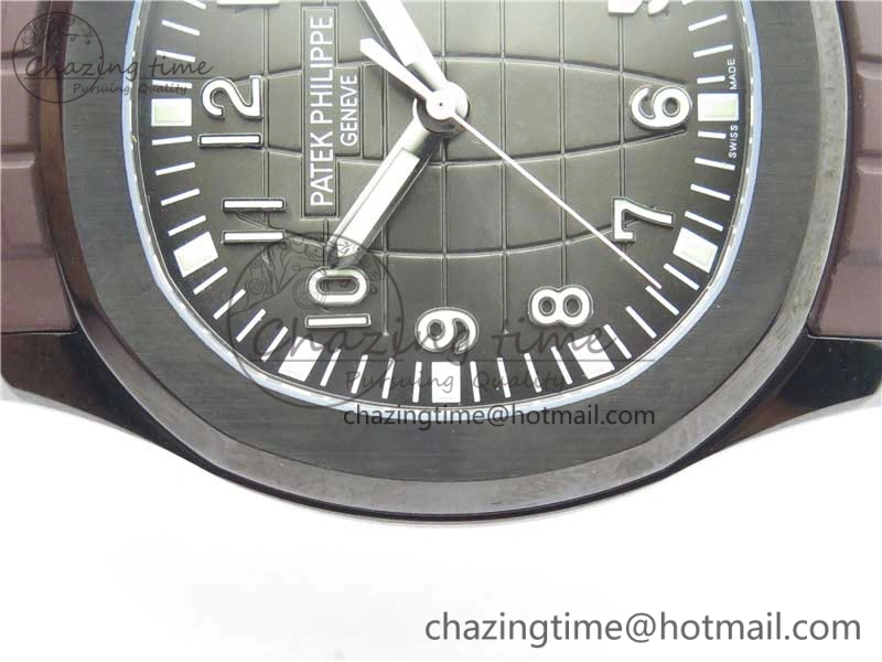 Aquanaut Black Venom DLC ZF 1:1 Best Edition Black Dial on Brown Rubber Strap 324CS (Free box)