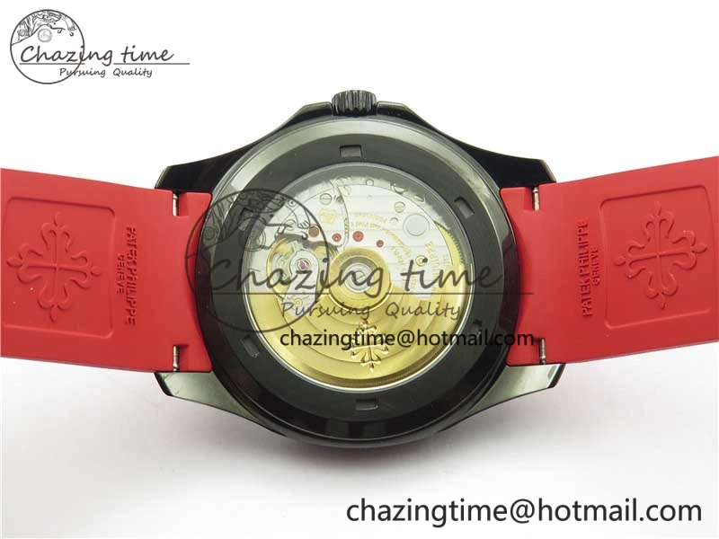 Aquanaut Black Venom DLC ZF 1:1 Best Edition Black Dial on Red Rubber Strap 324CS (Free box)