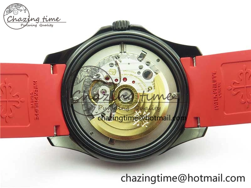 Aquanaut Black Venom DLC ZF 1:1 Best Edition Black Dial on Red Rubber Strap 324CS (Free box)