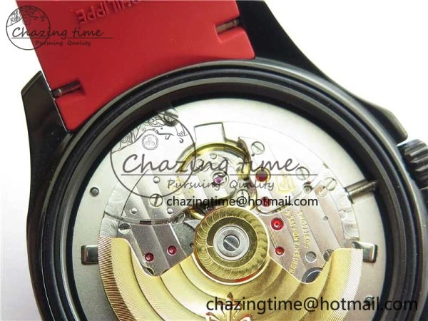 Aquanaut Black Venom DLC ZF 1:1 Best Edition Black Dial on Red Rubber Strap 324CS (Free box)
